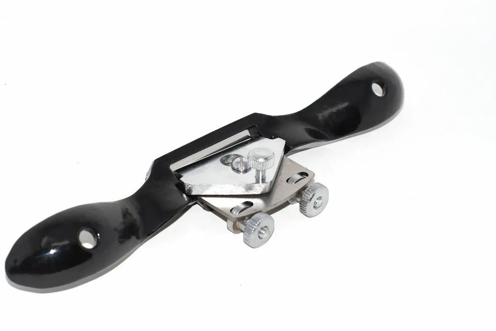 Spear & Jackson Round Spokeshave with ergonomic handles and adjustable cutter for precision woodworking.