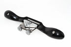 Spear & Jackson Round Spokeshave hand tool with black ergonomic handles and adjustable carbon steel blade.