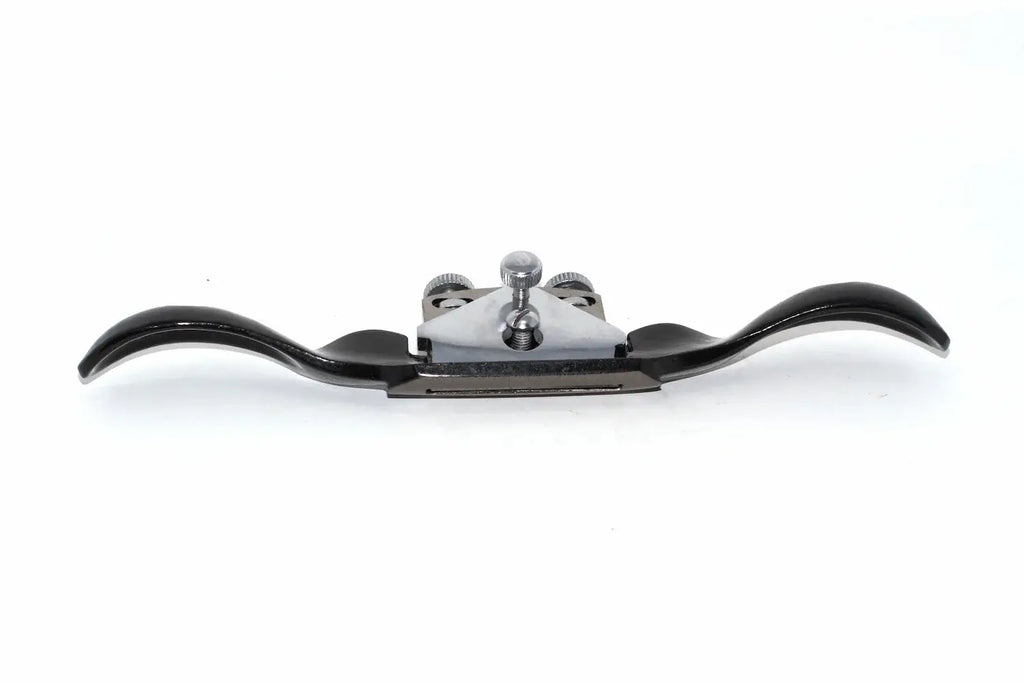 Spear & Jackson Round Spokeshave with curved handle design and carbon steel blade for woodworking precision.