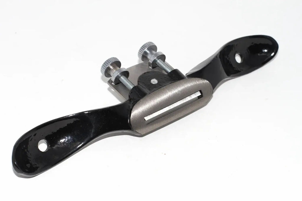 Spear & Jackson Round Spokeshave with ergonomic handles and adjustable cutter for woodworking.