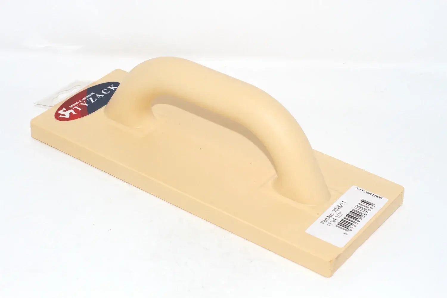 Spear & Jackson tyzack 11" Plastic float rectanguar shape with a top curved handle and brand stickers on each end