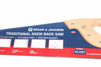 Spear & Jackson 22" skew back hand saw by Cherry Tree Tools with blue blade and wooden handle