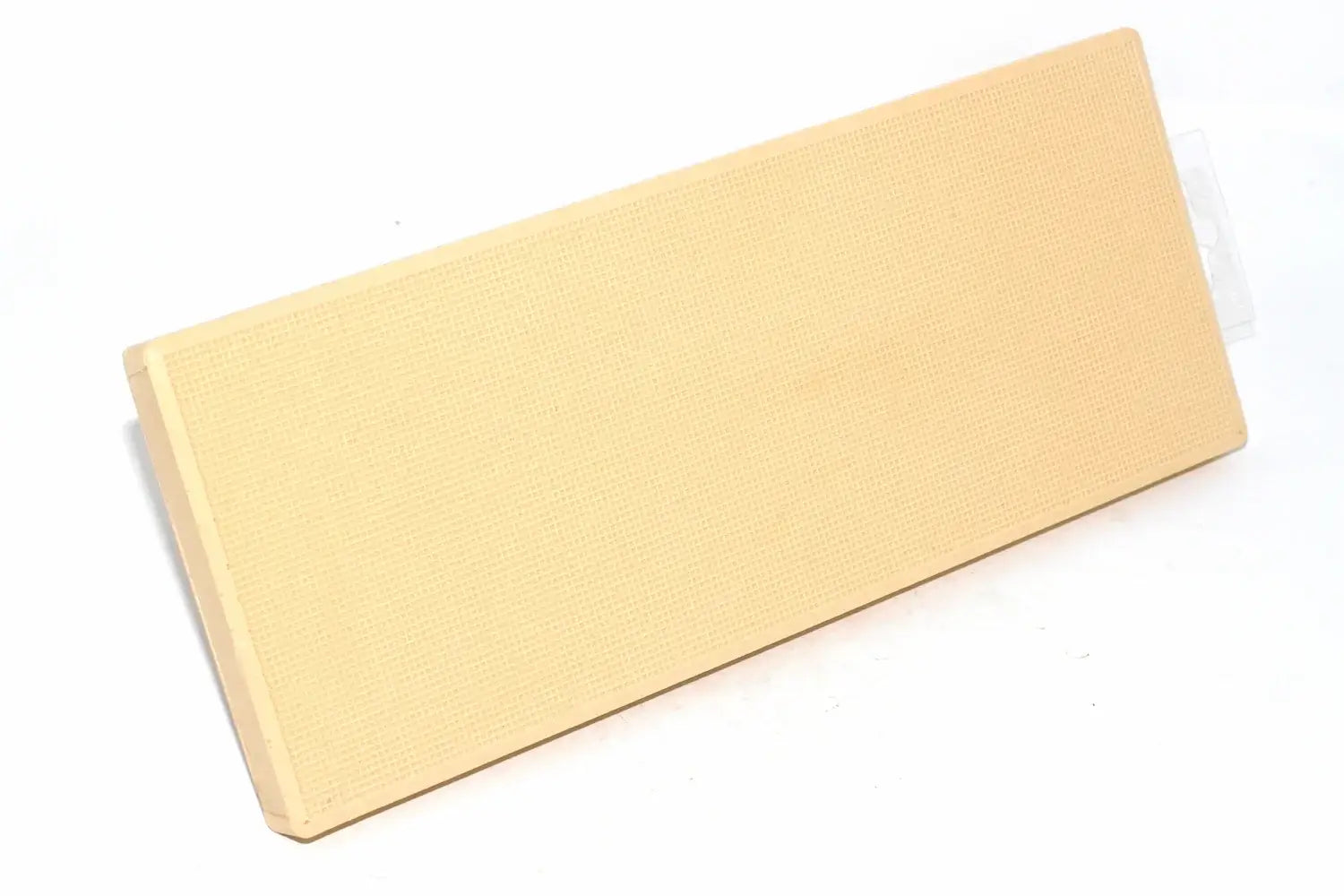 Spear & Jackson Tyzack 11" Plastic Float with a rectangular, light beige textured plastic base  shown at an angle on a plain white background.