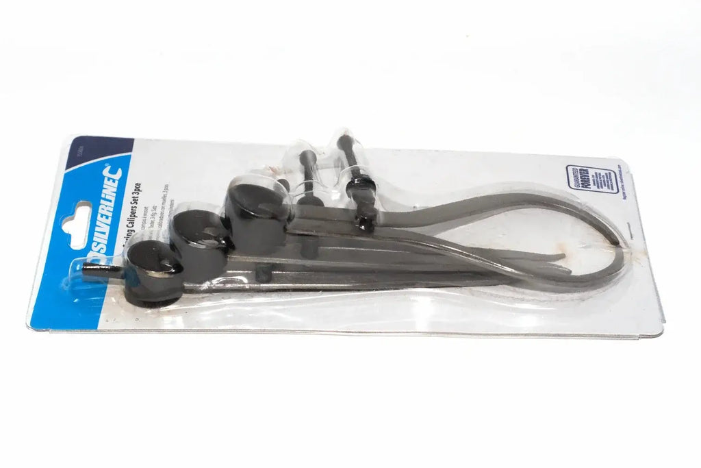 Silverline 3pc Engineers Calliper Set by Cherry Tree Tools, steel callipers with spring loaded adjustment