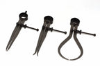 Silverline 3pc Engineers Calliper Set by Cherry Tree Tools, steel callipers in dark finish with spring adjustment