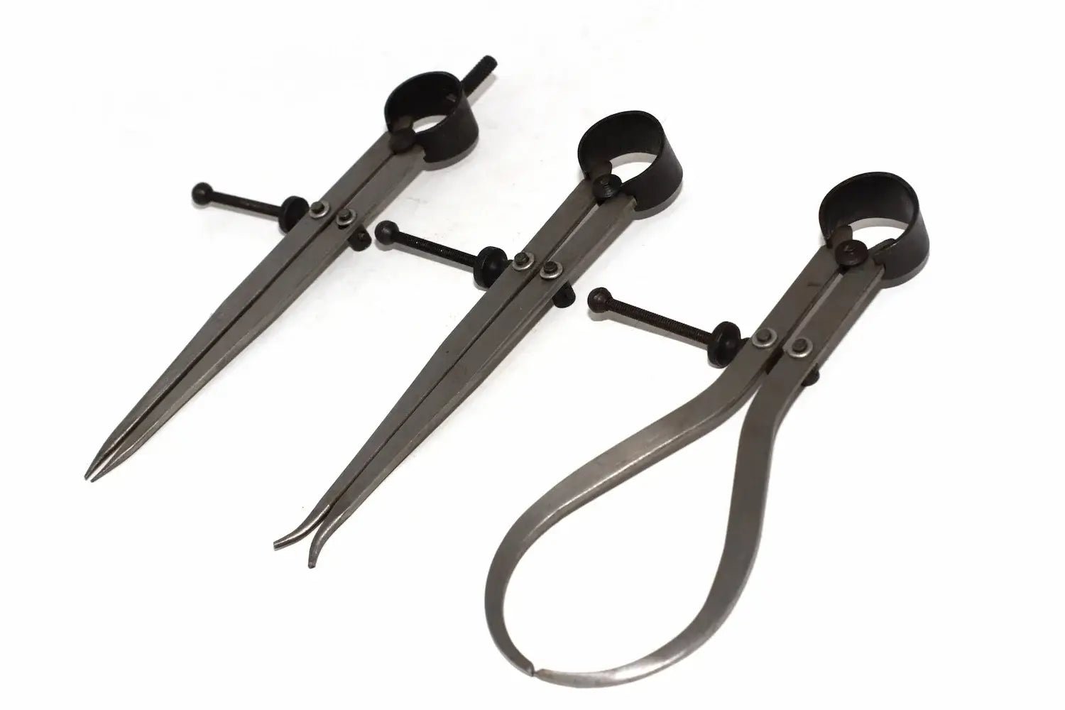 Silverline 3pc Engineers Calliper Set by Cherry Tree Tools steel engineers calliper set with spring loaded adjustment