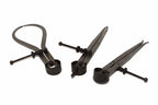 Silverline 3pc Engineers Calliper Set by Cherry Tree Tools, steel callipers in dark finish with spring-loaded adjustment