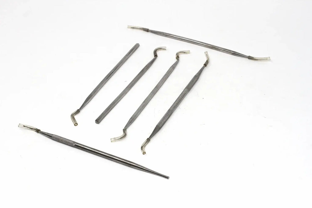 Silverline 6pc Pick & Probe Set by Cherry Tree Tools, stainless steel pick and probe tools for model making