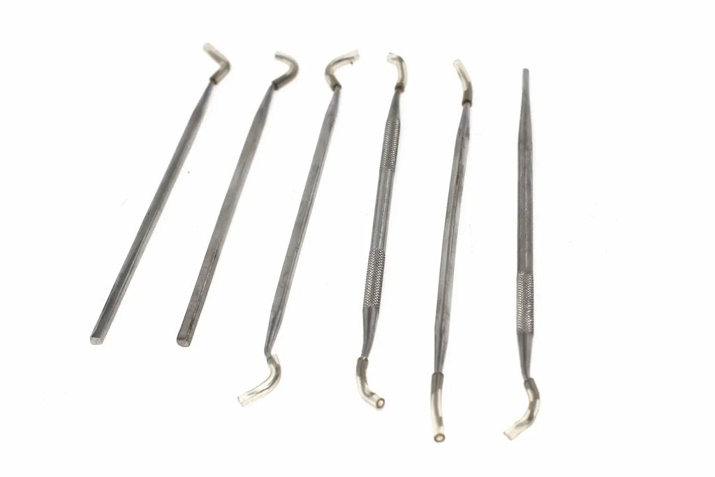 Silverline 6pc Pick & Probe Set by Cherry Tree Tools stainless steel with single ended picks for puncturing
