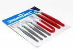 Silverline 7pc Craft Tweezers Set detail work by Cherry Tree Tools, stainless steel with angled serrated tips