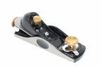 Silverline No 2 Block Plane- low angle by Cherry Tree Tools, black and silver cast iron body with steel components