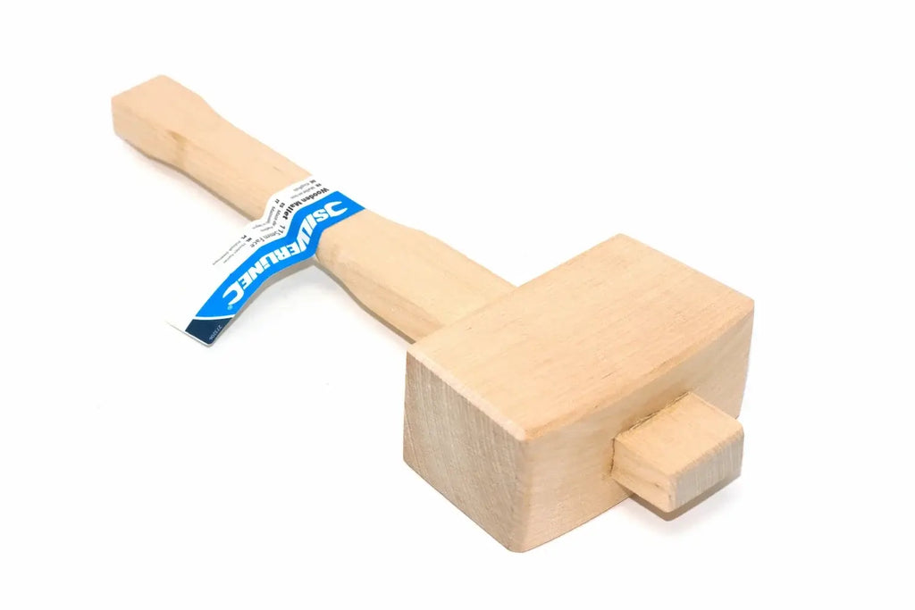 Silverline 115mm Beech Mallet 4 1 2 inch by Cherry Tree Tools, solid beech hardwood head for striking chisels