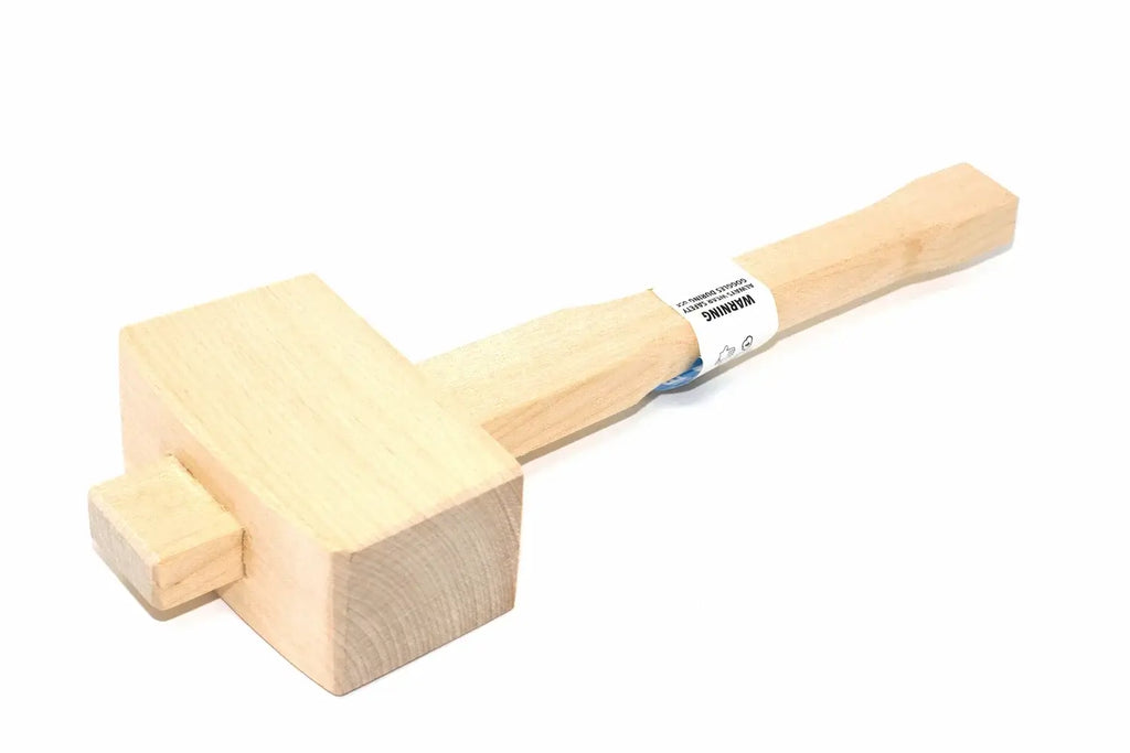 Silverline 115mm Beech Mallet 4 12 inch by Cherry Tree Tools, solid beech tapered head for striking chisels