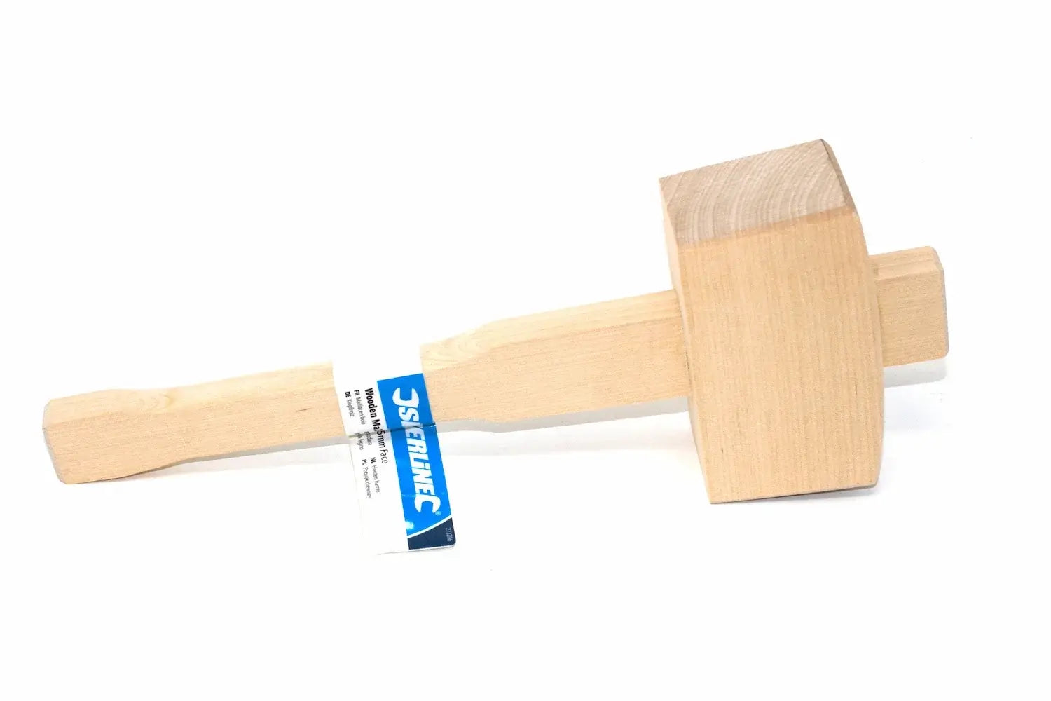 Silverline 115mm Beech mallet by Cherry Tree Tools in light beech wood with tapered striking head