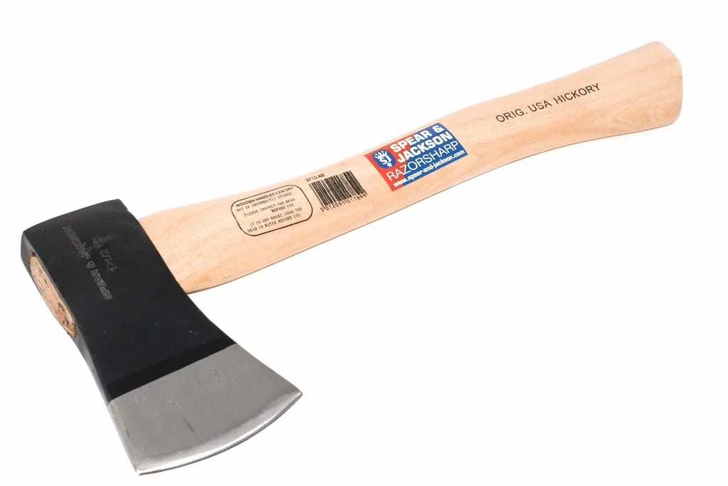 Spear & Jackson 1.5lb Hatchet by Cherry Tree Tools with solid hickory handle and drop forged steel head