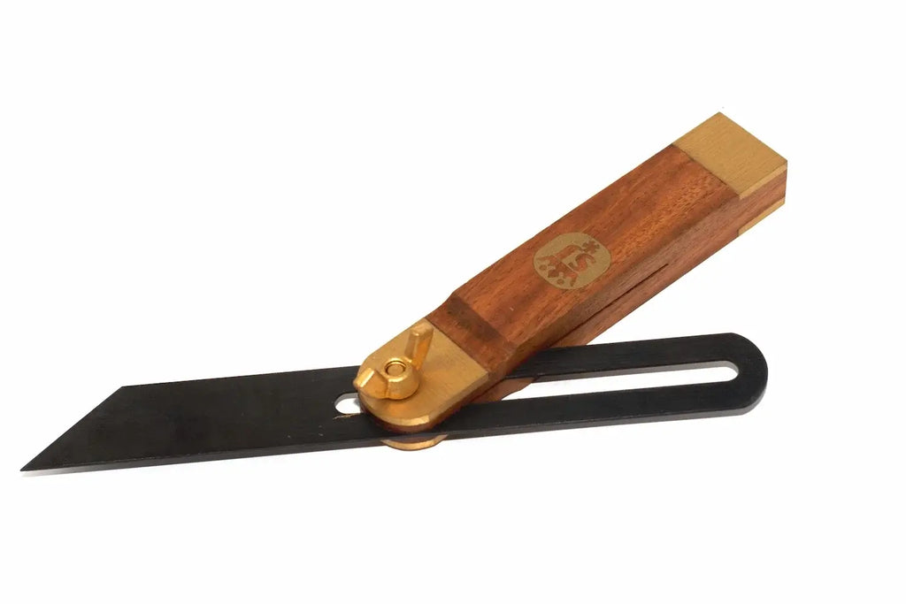 Spear & Jackson Sliding Bevel 7 12 inch by Cherry Tree Tools with rosewood handle and brass locking screw