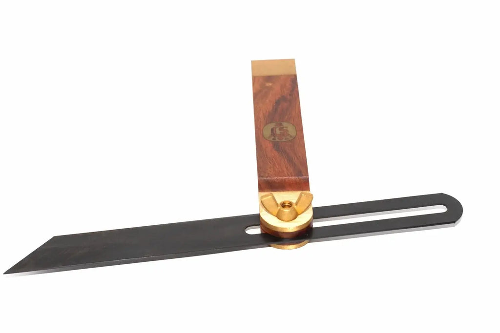 Spear & Jackson 9" sliding bevel by Cherry Tree Tools with brass wing nut locking screw and hardwood body