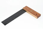 Spear & Jackson 230mm Try Square 9 inch by Cherry Tree Tools, rosewood-stained hardwood with brass wear plates
