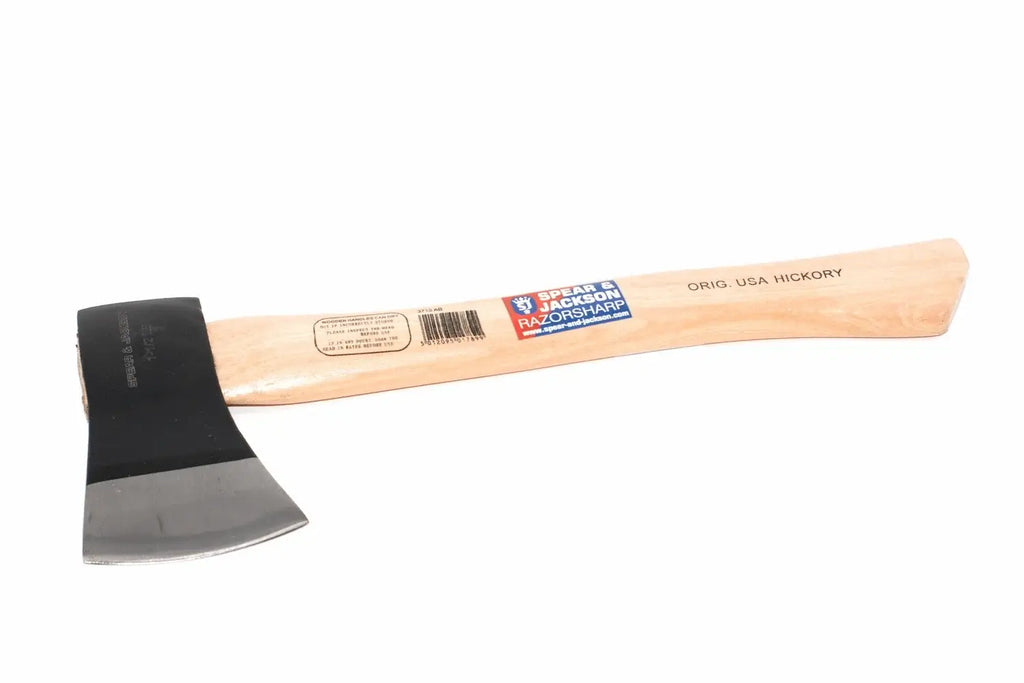 Spear & Jackson 1.5lb Hatchet- Hickory Handle by Cherry Tree Tools, with drop forged carbon steel head