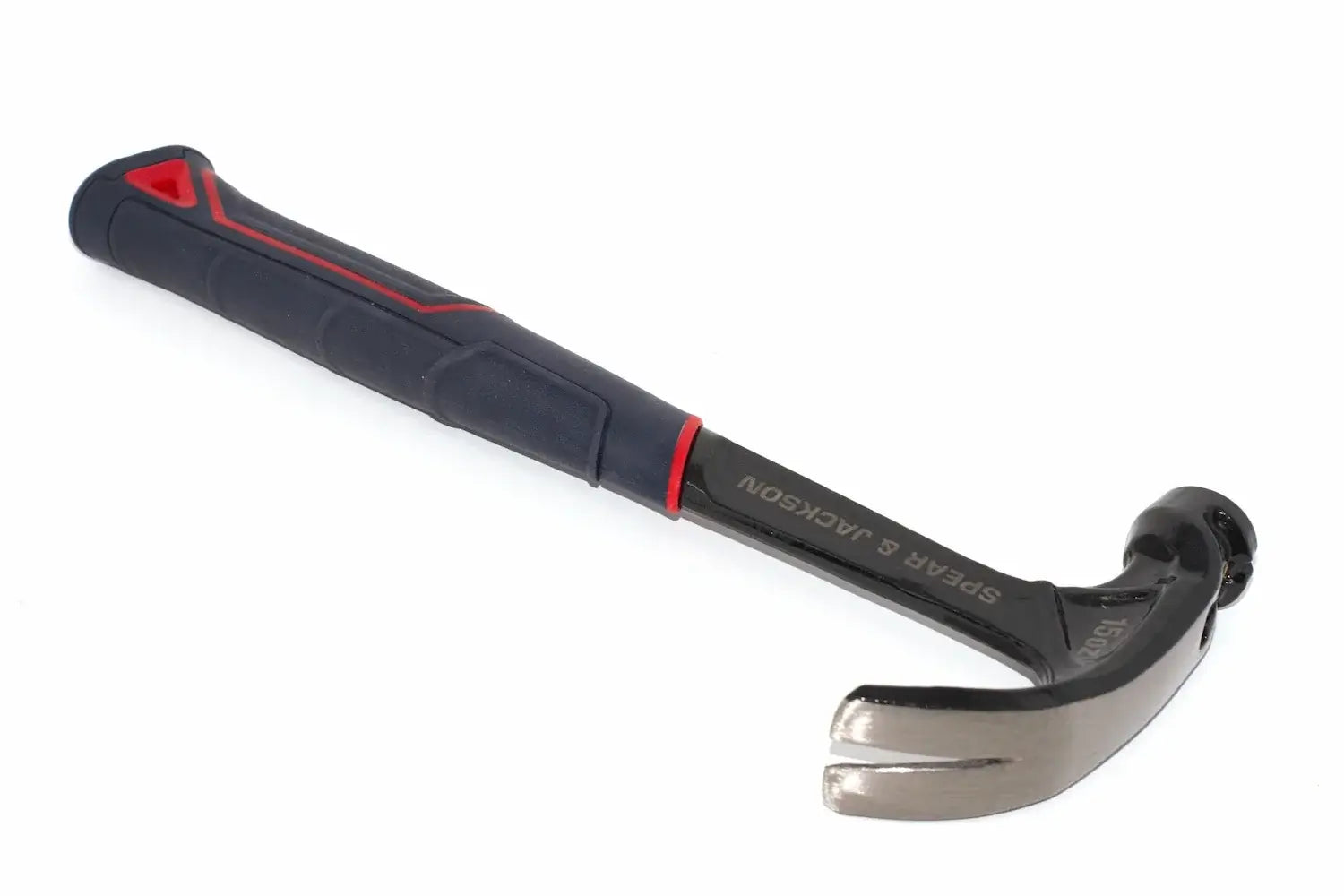 Spear & Jackson 15oz Steel Claw Hammer by Cherry Tree Tools in black with solid steel construction