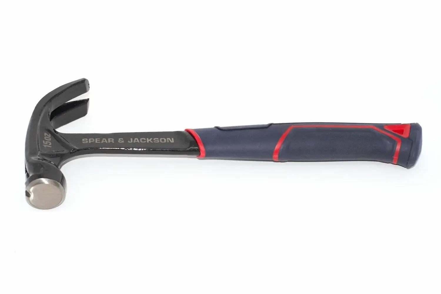 Spear & Jackson 15oz Steel Claw Hammer by Cherry Tree Tools, solid steel head with precision nail-pulling claw