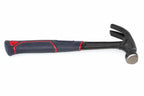 Spear & Jackson 15oz Steel Claw Hammer by Cherry Tree Tools, black and red solid steel claw for nail pulling
