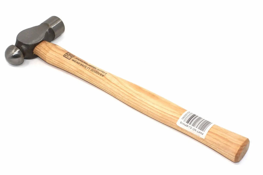 Spear & Jackson 16oz Ball Pein hammer by Cherry Tree Tools with hickory handle and metal wedge