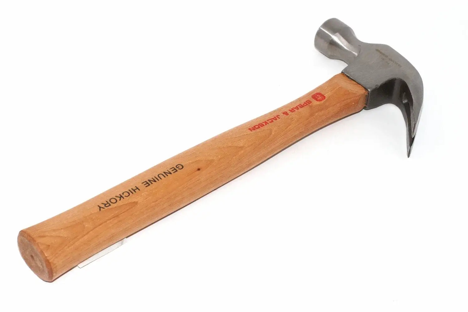 Spear & Jackson 16oz Hickory Claw hammer by Cherry Tree Tools with forged steel head and polished finish