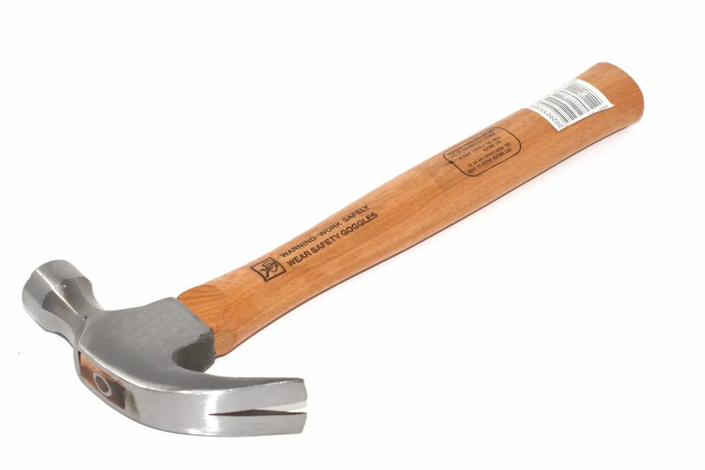 Spear & Jackson 16oz Hickory Claw hammer by Cherry Tree Tools with solid hickory hardwood handle