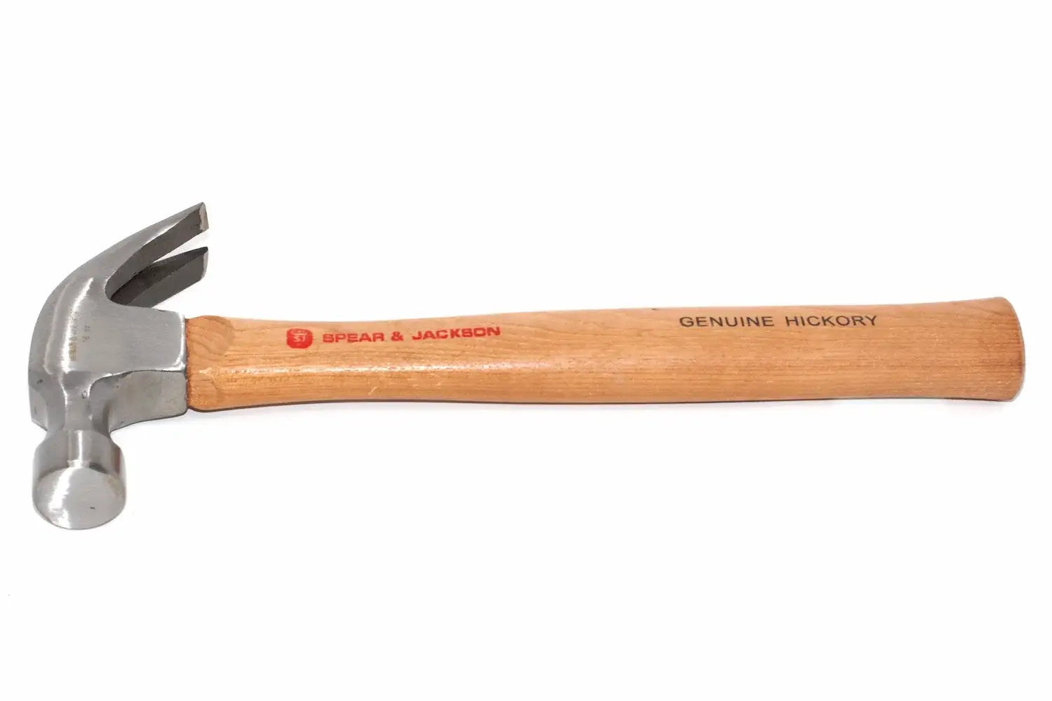 Spear & Jackson 16oz Hickory Claw hammer by Cherry Tree Tools with solid hickory hardwood handle