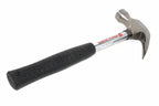 Spear & Jackson 16oz claw hammer by Cherry Tree Tools with black rubber grip and polished steel striking face