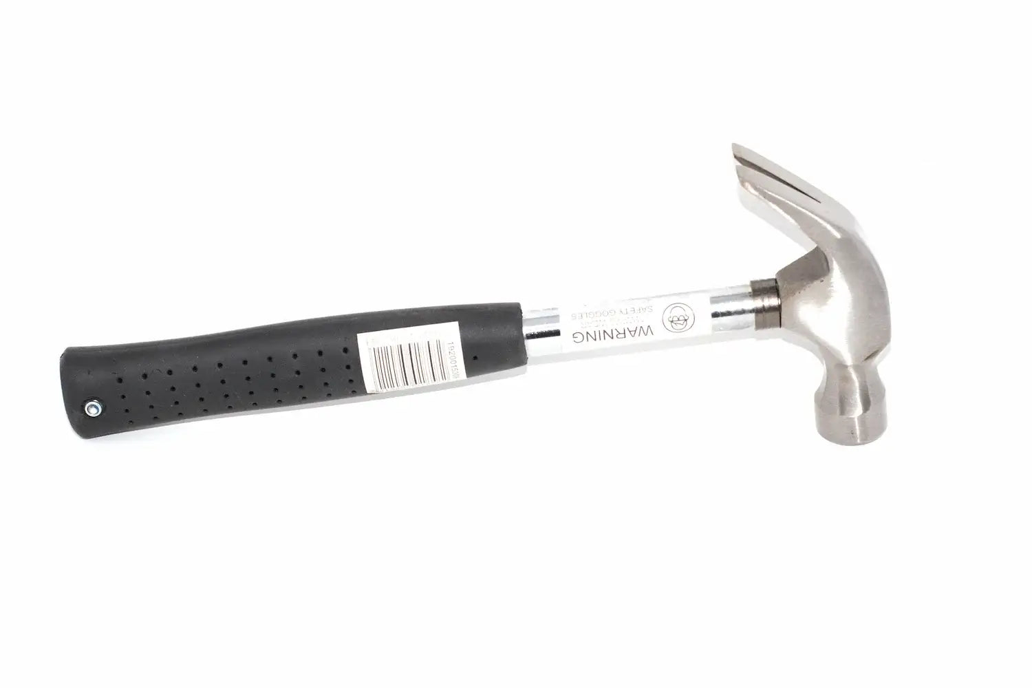 Spear & Jackson 16oz claw hammer with Cherry Tree Tools, black rubber grip and polished steel striking face