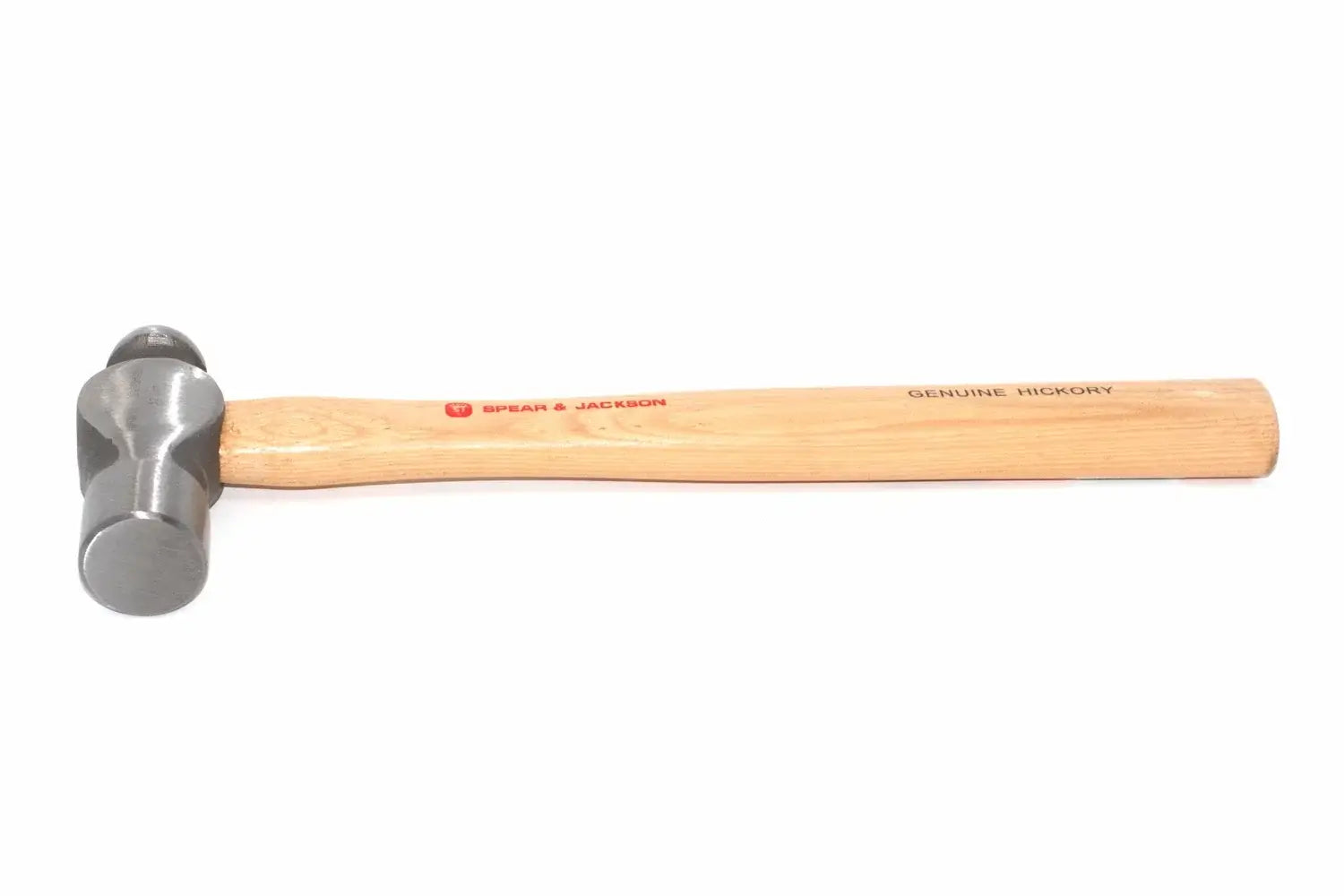 Spear & Jackson 32oz Ball Pein Hammer Hickory Handle by Cherry Tree Tools, genuine hickory wood grip