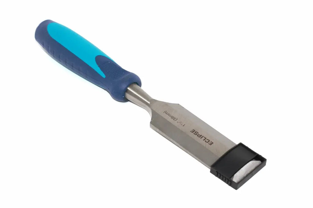 Spear & Jackson 38mm Wood Chisel by Cherry Tree Tools in blue and silver with bevel edge 1 12 inch