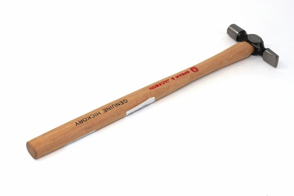 Spear & Jackson 4oz Cross Pein Hammer by Cherry Tree Tools with forged steel head and polished striking face