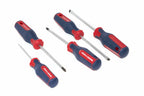 Spear & Jackson 5pc Screwdriver set by Cherry Tree Tools with magnetic tips and blue red handles
