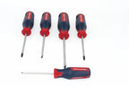 Spear & Jackson 5pc Screwdriver set by Cherry Tree Tools with magnetic steel tips and red and blue handles