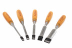Spear & Jackson 5pc Wood Chisels Set  by Cherry Tree Tools with chrome vanadium steel blades