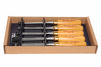 Spear & Jackson 5pc Wood Chisels Set  by Cherry Tree Tools, brass and timber handles
