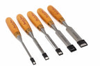 Spear & Jackson 5pc Wood Chisels Set  by Cherry Tree Tools, chrome vanadium blades and leather washer
