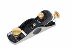 Spear & Jackson Block Plane 6 1/2 by Cherry Tree Tools in black with brass adjusters and ductile cast iron