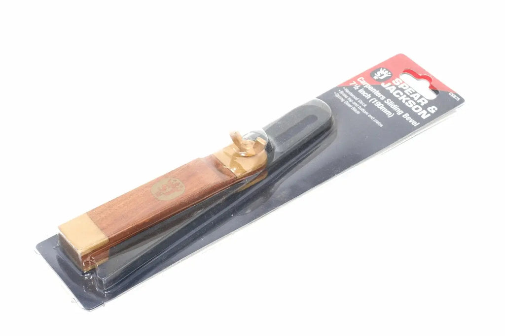 Spear & Jackson Sliding Bevel 7 12 inch by Cherry Tree Tools, rosewood and brass angle measuring gauge