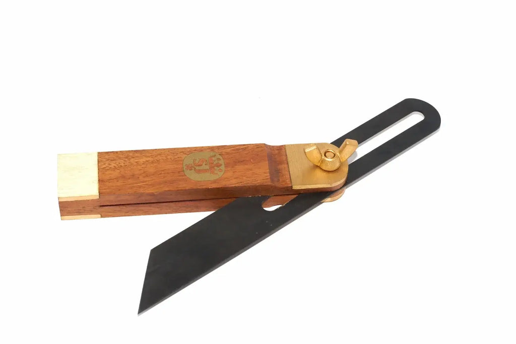 Spear & Jackson Sliding Bevel 7 12 inch by Cherry Tree Tools, rosewood and brass, locking wing nut