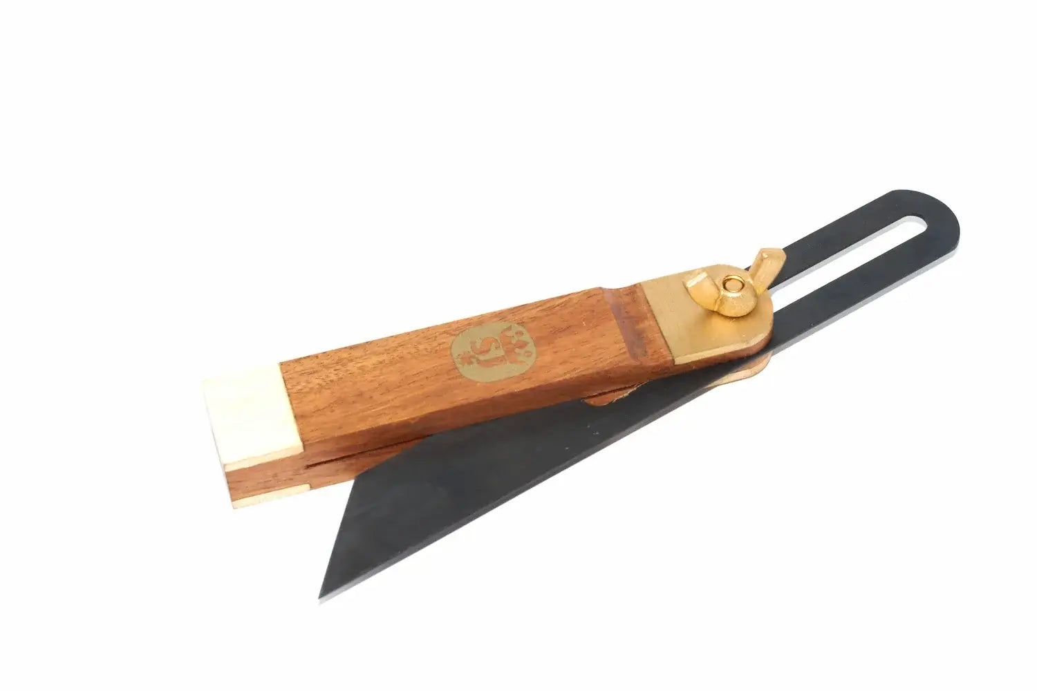 Spear & Jackson Sliding Bevel 7 12 inch by Cherry Tree Tools, rosewood hardwood and brass edge for angle marking