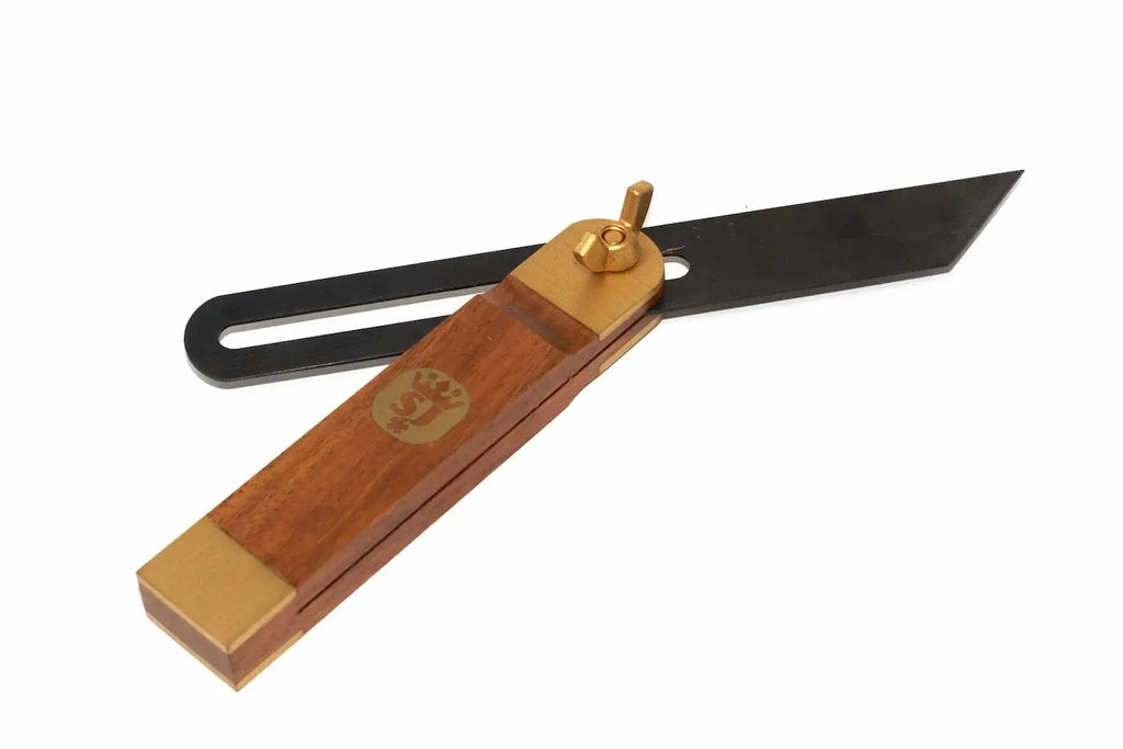 Spear & Jackson Sliding Bevel 7 12 inch by Cherry Tree Tools, rosewood hardwood with brass wing nut locking screw
