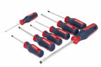 Spear & Jackson 8pc Screwdriver Set by Cherry Tree Tools in red and navy with magnetic tips