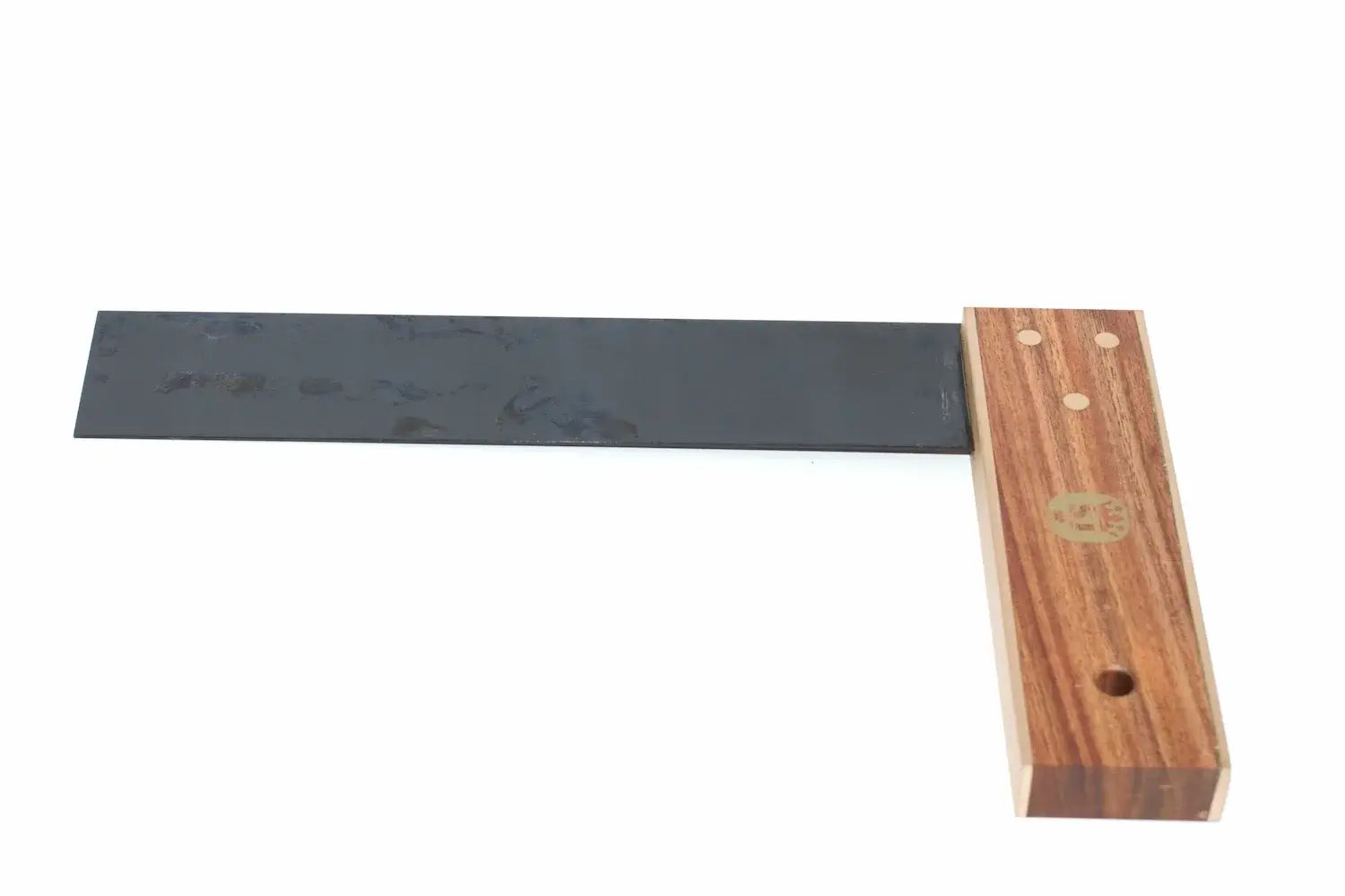 Spear & Jackson 230mm Try Square 9 inch by Cherry Tree Tools, rosewood stained hardwood with brass wear plates