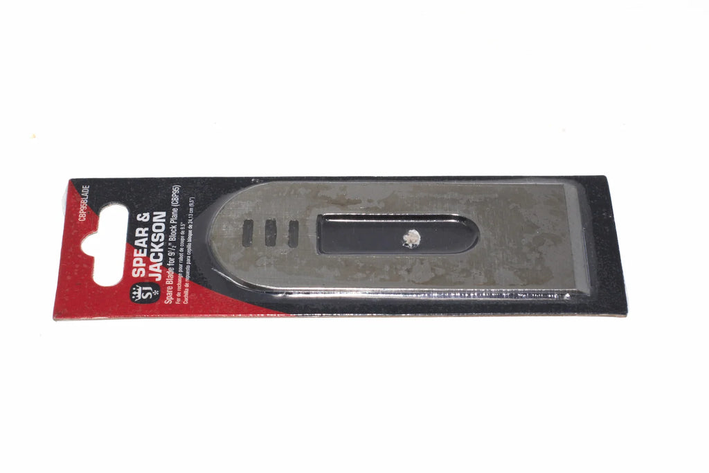 Spear & Jackson block plane blade 9 1/2 from Cherry Tree Tools, high carbon steel with ground and hardened construction.