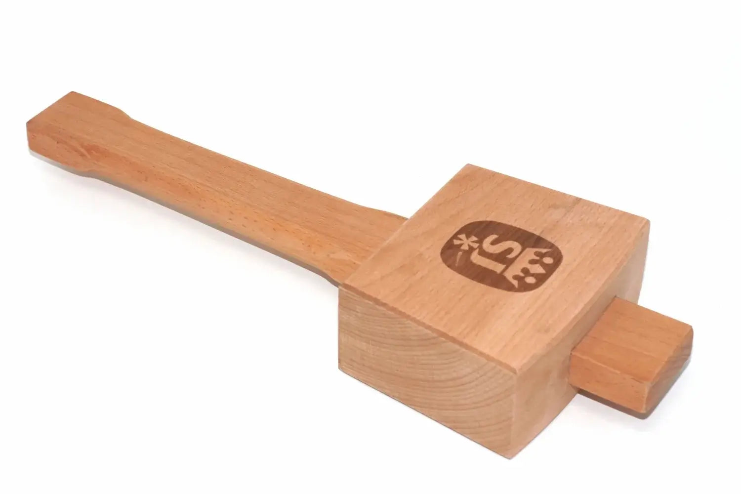 Spear & Jackson 4" Carpenters Mallet by Cherry Tree Tools in beech hardwood with angled striking face
