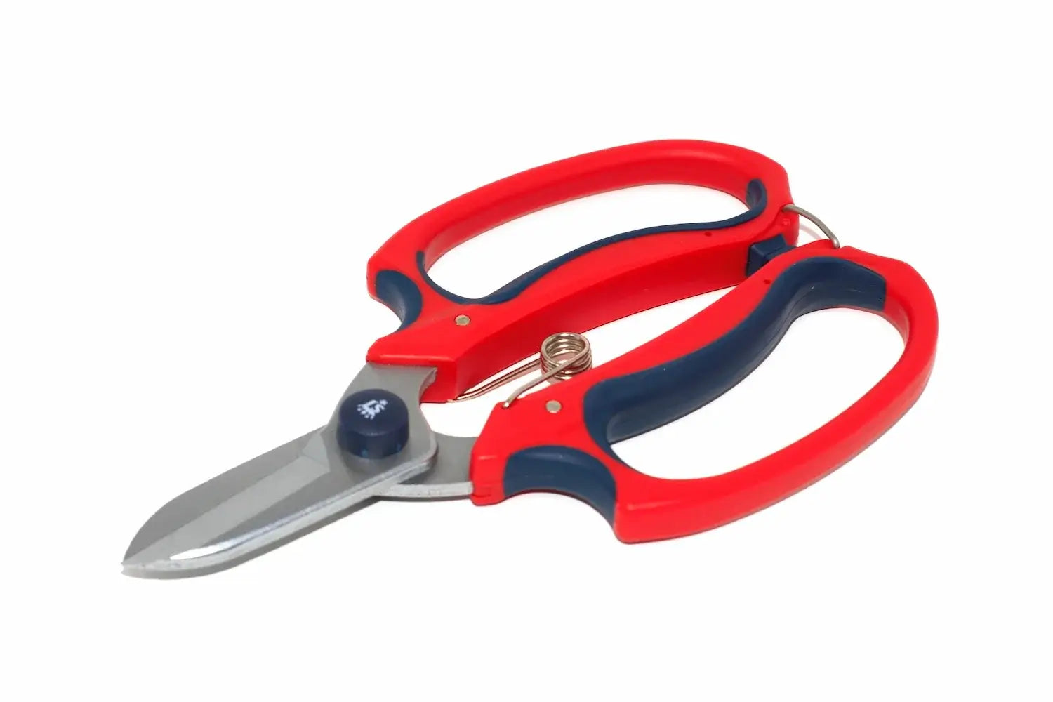Spear & Jackson Comfort Garden Scissors by Cherry Tree Tools with red and navy soft touch handles